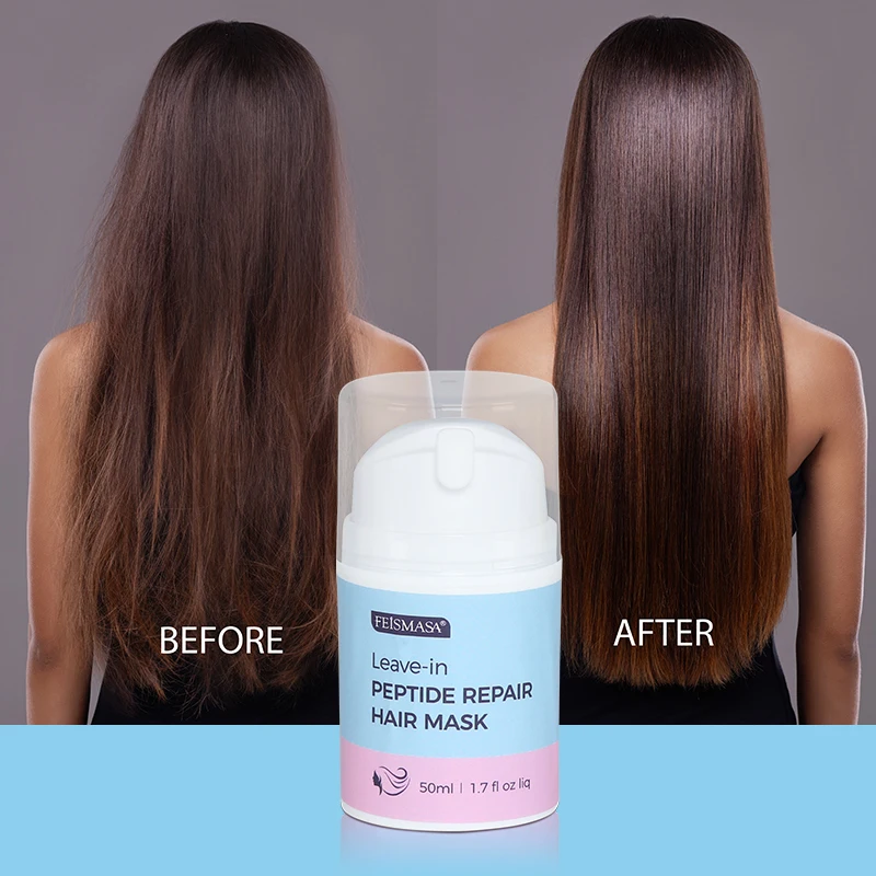 Oem Hair Mask Treatment Products Vitamin C  Avocado Korean Gel Leave-In Peptide Repair Hair Mask