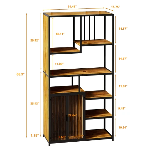 Wholesale of new features living roon funiture round bookshelf with popular price steel wall bookshelf