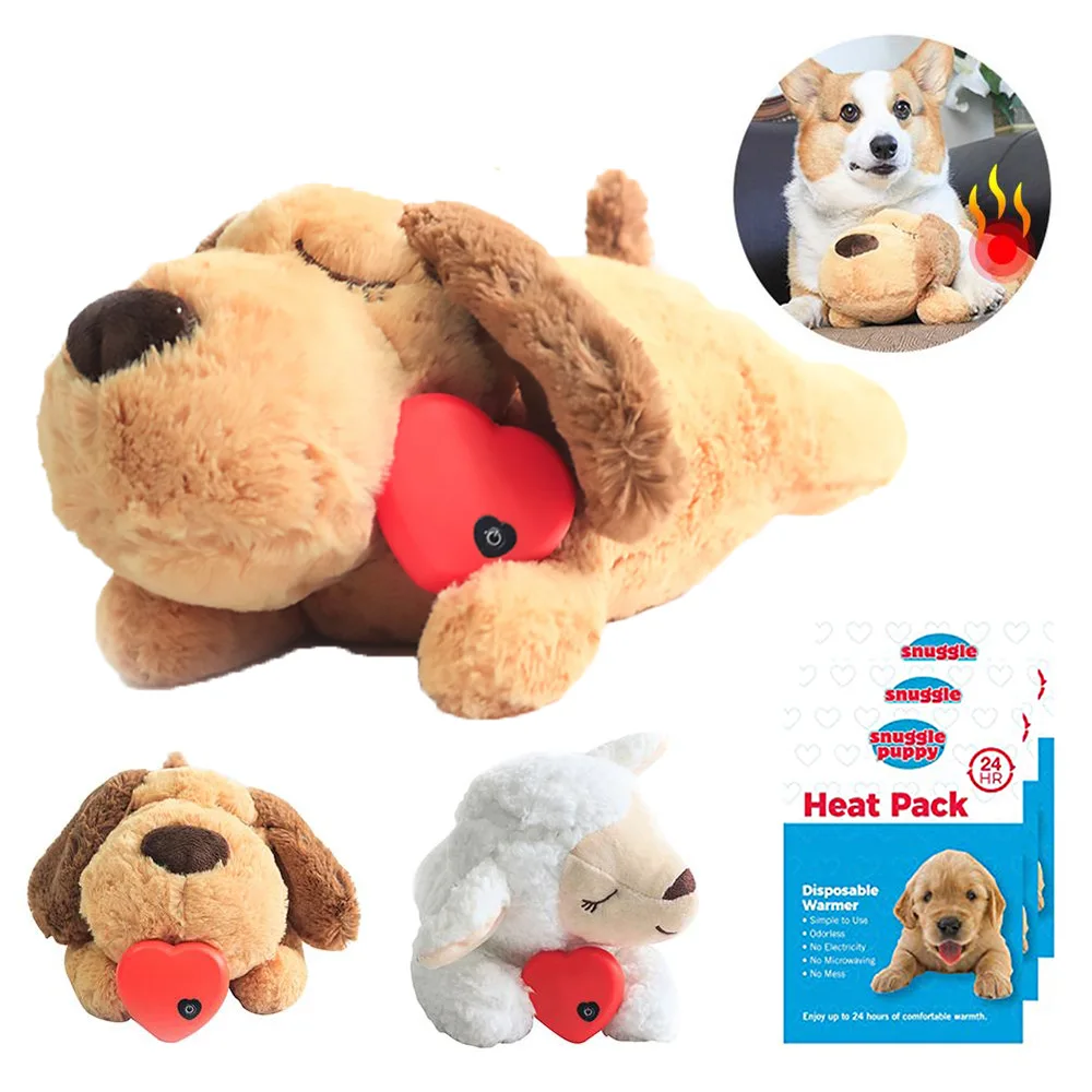Heartbeat koala bear training toy with heat pack plush pet snuggle comfort anxiety bear relief sleep aid durable chew bear