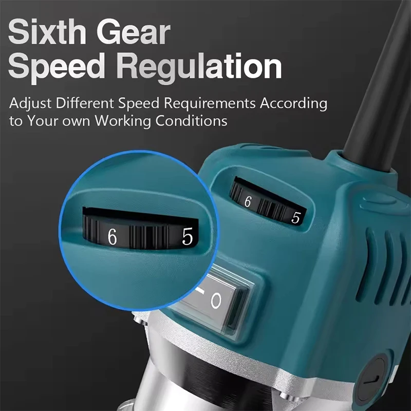 Power Machine Team Tool Handheld 1280W 550W 6MM 680W 28000RPM Electric Trimmer Wood Woodworking DIY Milling