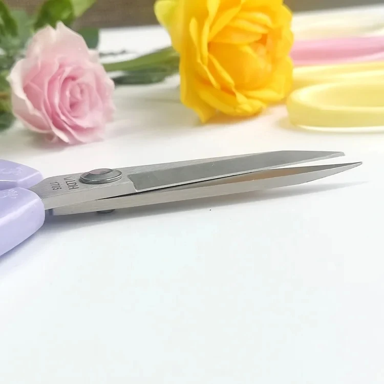 Factory Shoes Eco Friendly ABS Handle Belt Cutting Sharp Blade Stainless Steel Scissors