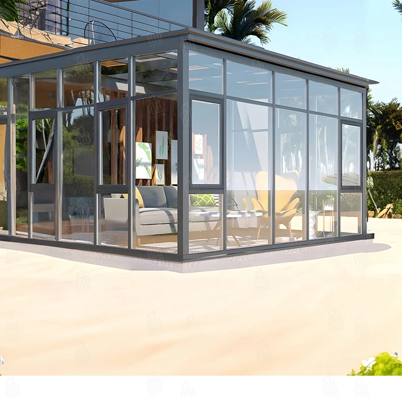 UV-Resistant Aluminum Alloy Sunroom Glass