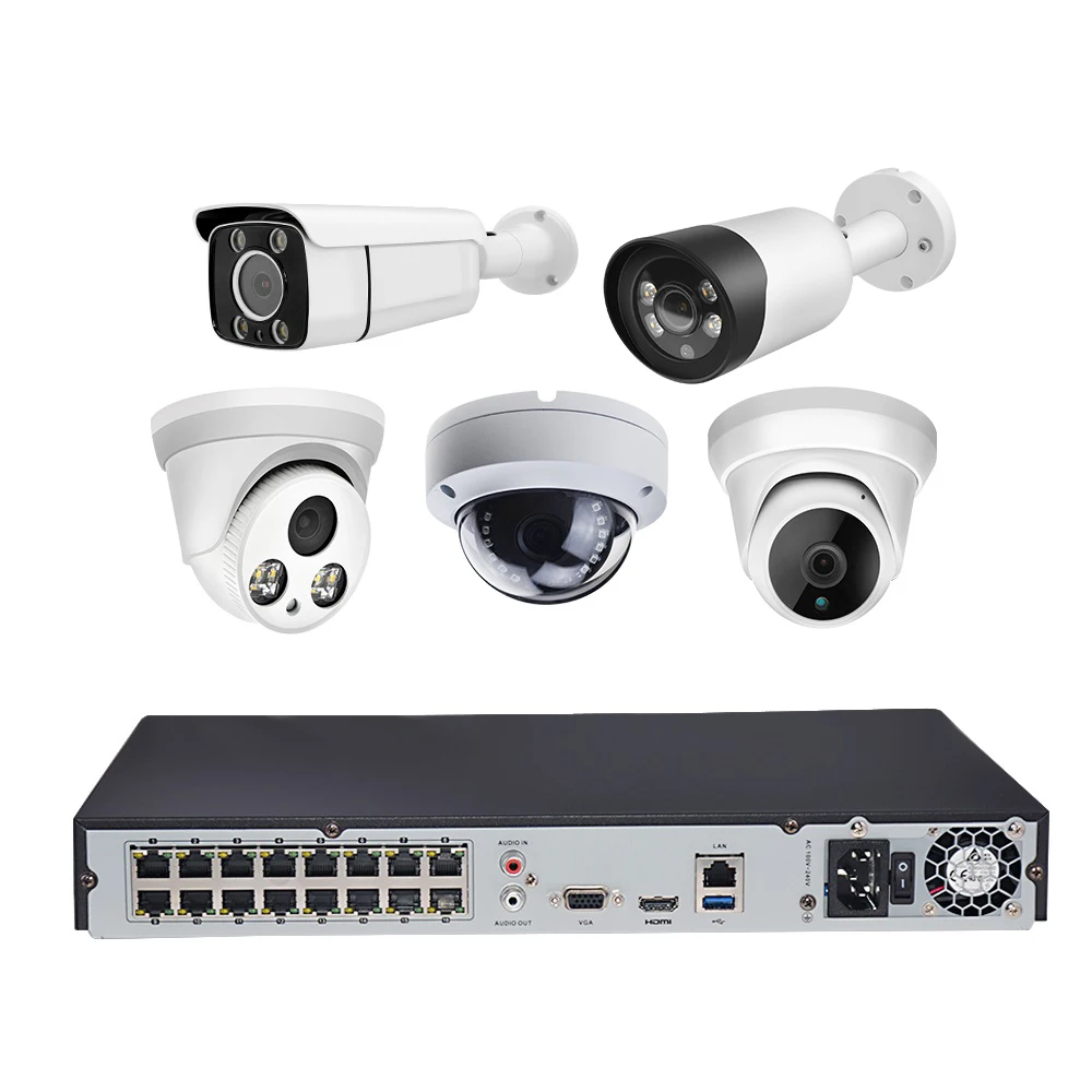  16ch cctv системы 2MP 5MP 8MP 4CH 8CH 16CH DS-7616NI-Q2/16P DS-7608NI-Q1/8 P/M DS-7604NI-Q1/4 POE IP камера CCTV