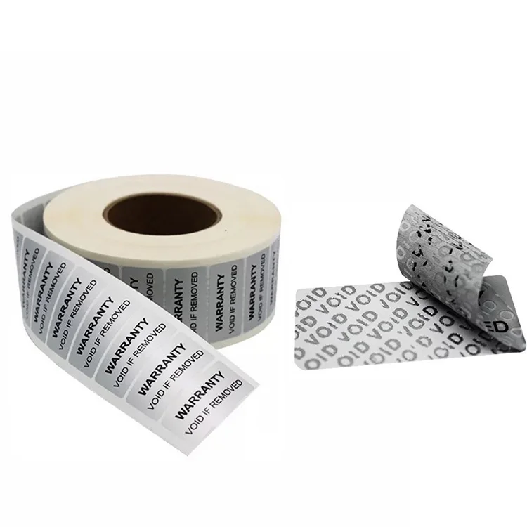
Custom Printing Tamper Evident Warranty Hologram Labels Security Seal Stickers with VOID if Removed 