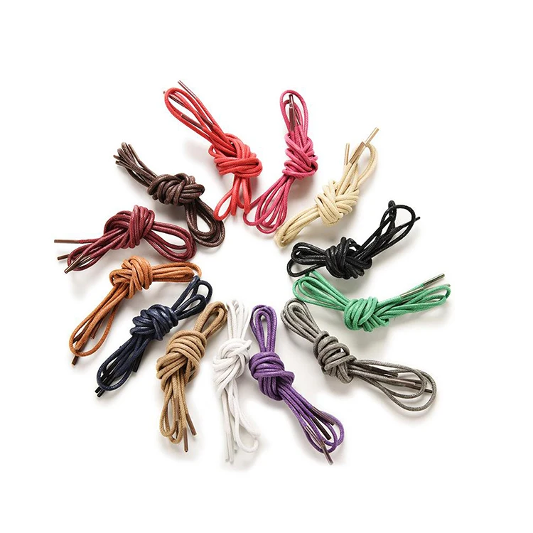 Вощеный Банджи шнур Цветные шнурки для кожаной обуви Martin