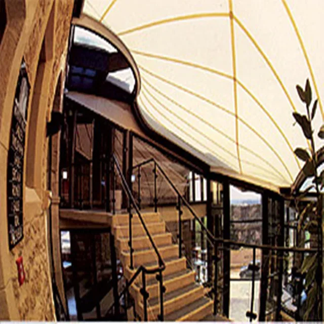 
shared structure space working office high quality membrane fabric tensile shopping mall building good design cover roof 