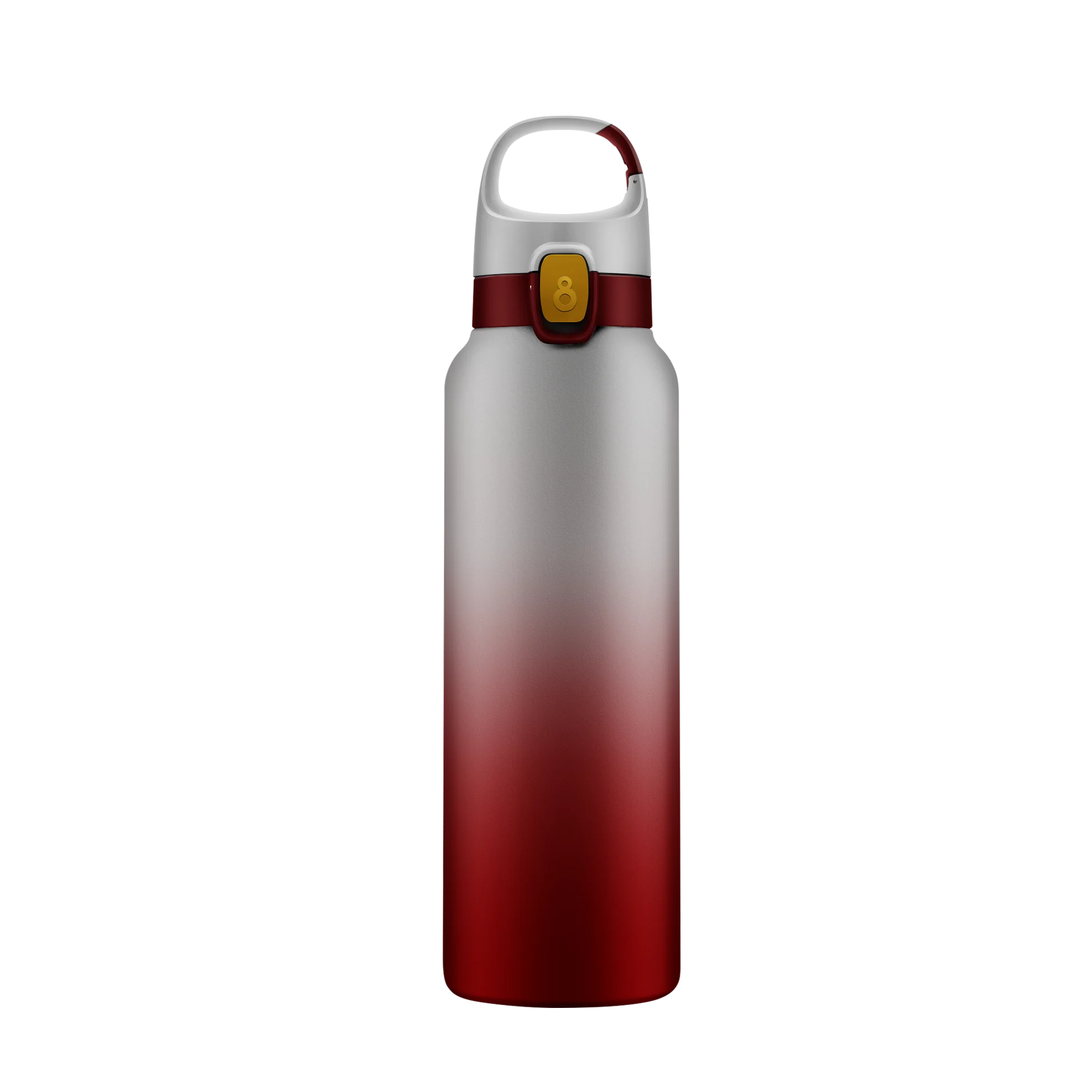 Wholesales insulated stainless steel thermos flask water bottle / thermos vacuum flask with Handle and Carabine