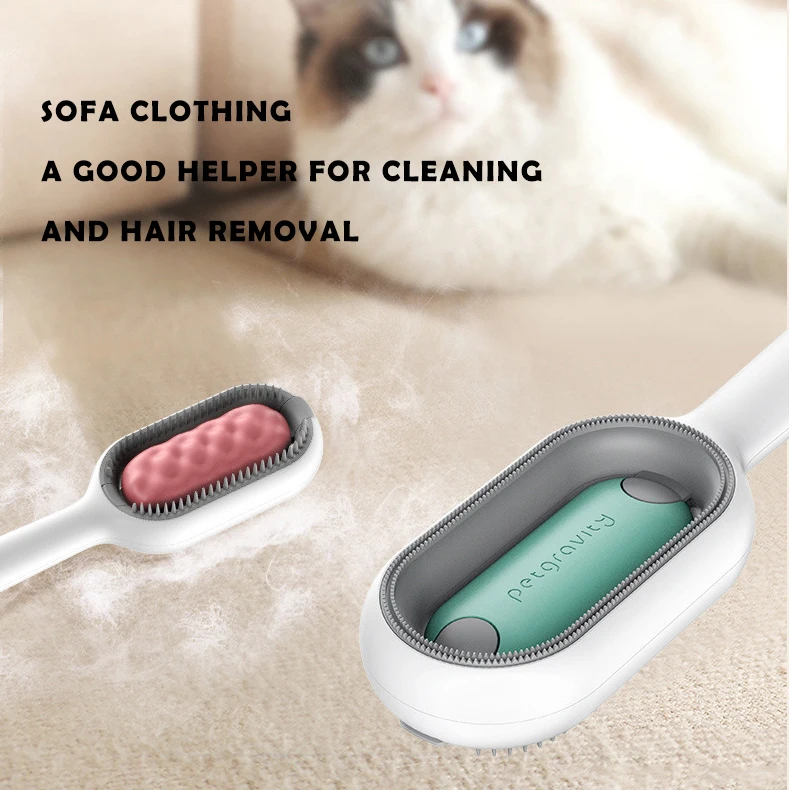 DIVTOP Self Cleaning Grooming Product Pet Comb Tool Long Short Haired Cat Dog Hair Grooming Pet Brush