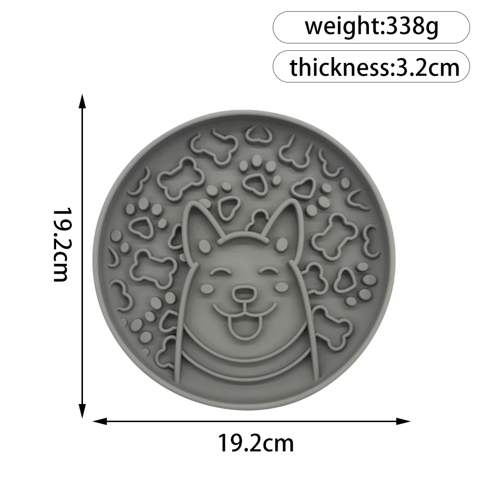 New Design Portable Pet Feeding Food Slow Feeder Bowl Anti Splash Dog Bowl Silicone Pet Bowl