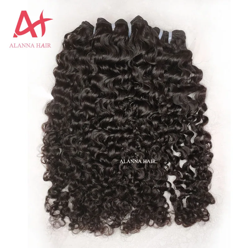 
Alanna Hair Hot Selling Highest Quality Raw Cambodian Hair Unprocessed Can Be Dyed Human Cambodian Deep Wave Curly 10