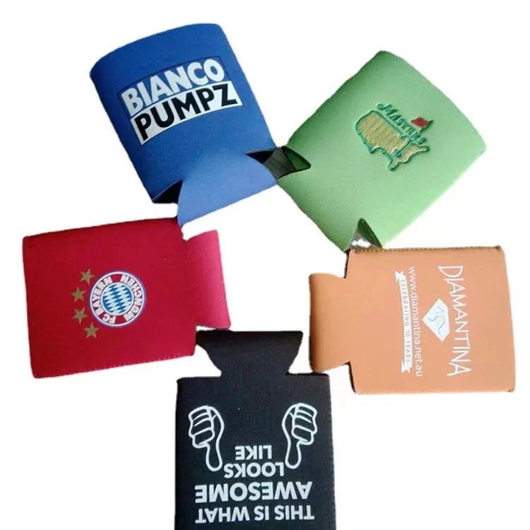 Neoprene Can Cooler Koozy Custom Logo Sublimation Beer Bottle Sleeve Stubby Holder Insulated Coozies