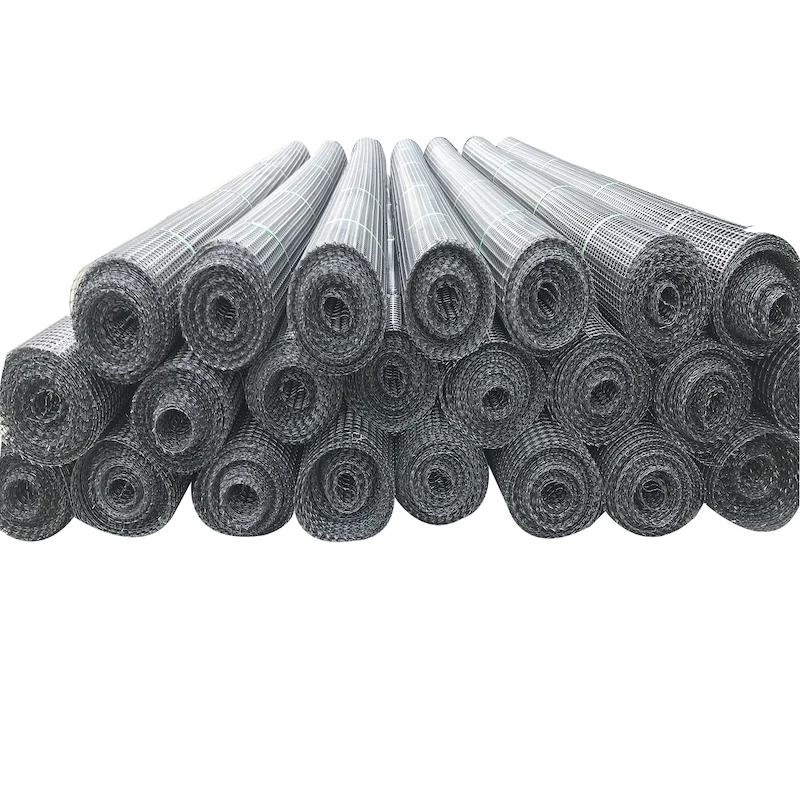 road foundation material of black plastic geogrid in roll