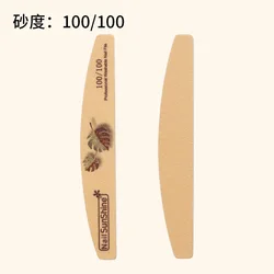 Double Side Nail File Hot Style High Quality Half-moon Shaped Customizable  Grit File For Nail Polishing Tools