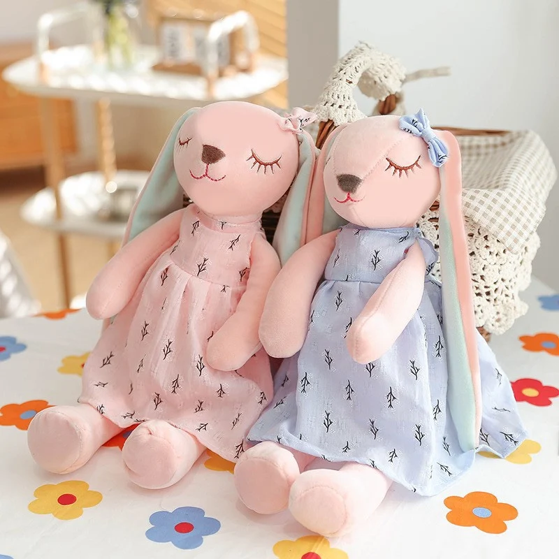 Cartoon Rabbit Sleeping doll for kids Long Ears Rabbit Toys
