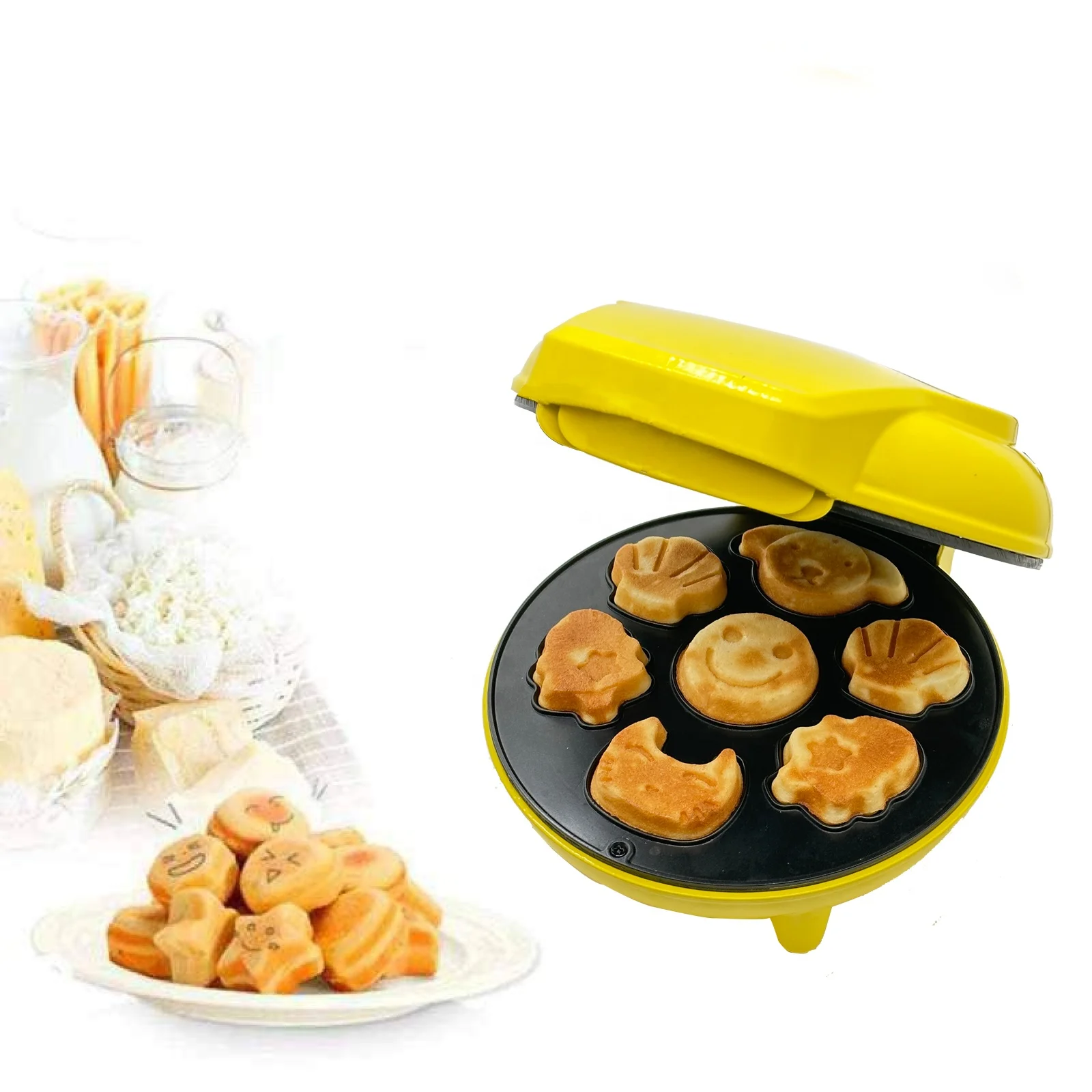 Anbolife Retro Series Automatic Pancake Crepe Maker Spatula and Spreader Adjustable Temperature electric waffle pancake maker