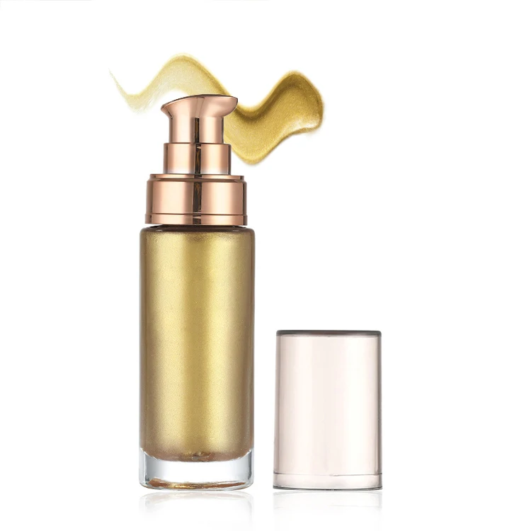 Private Label Long Lasting Shimmer Liquid Highlighter Liquid  Bronzer