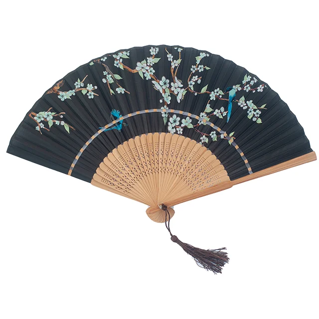  Feather hand fans fan bamboo mini