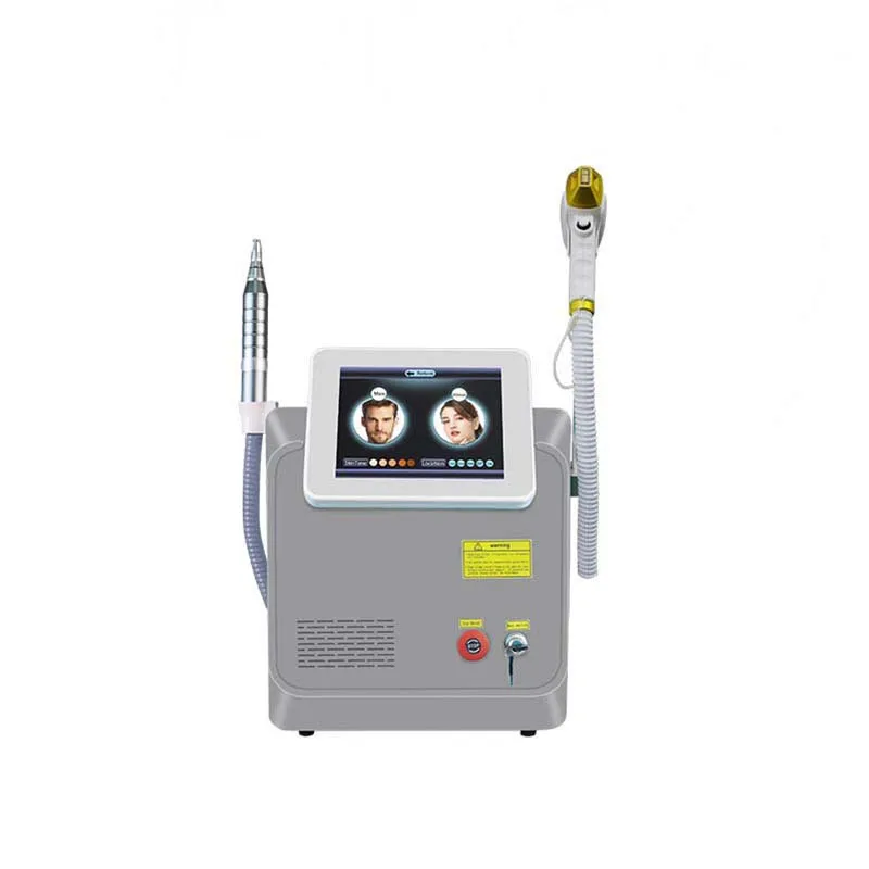 ADG multifunctional 2-in-1 picosecond diode tattoo pigment removal ice titanium diode skin rejuvenation and hair removal machine