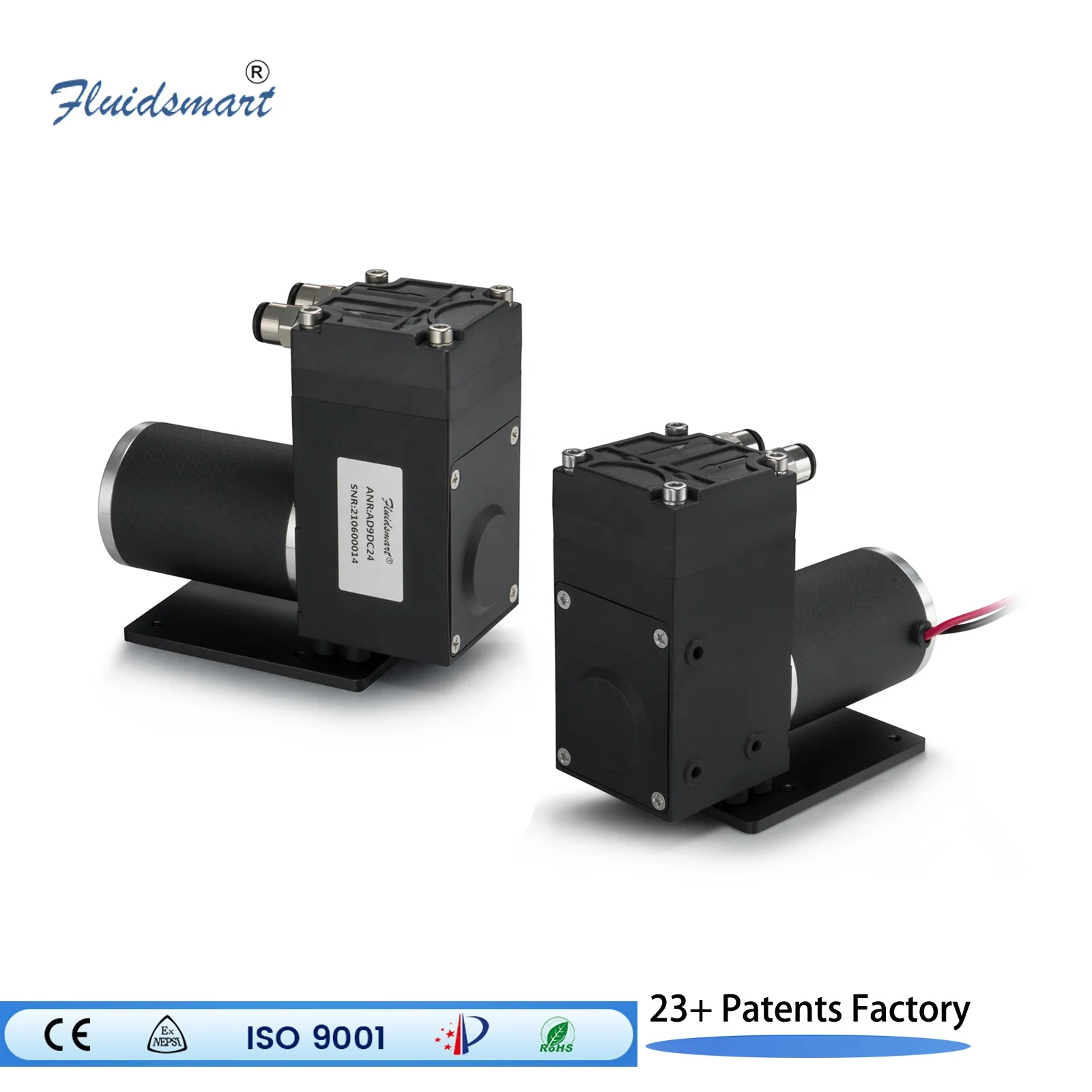 high quality aluminum 24v dc air sampling pump oil free vacuum pump  dc micro vacuum and air diaphragm pump 24 v