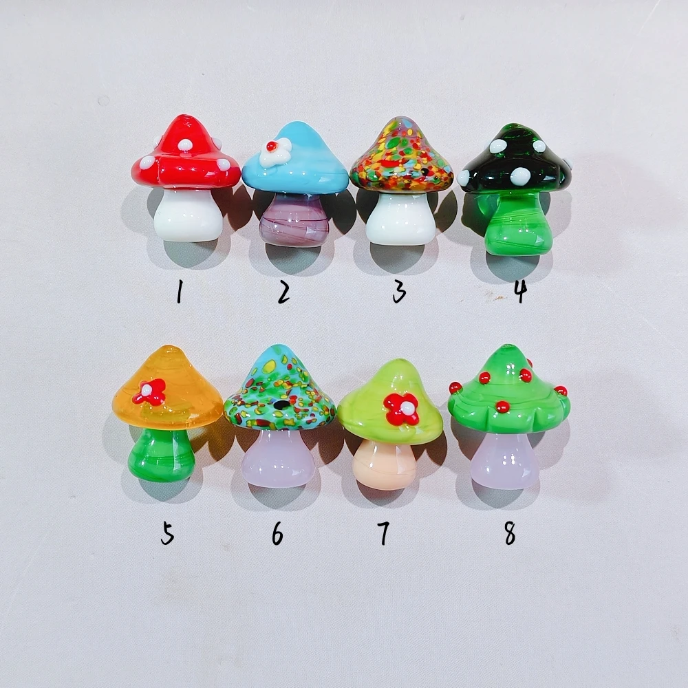 Мини-фигурка грибов из муранского стекла ручной работы украшение дома