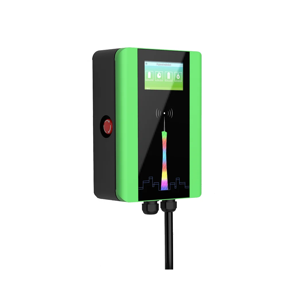 Universal wall-mounted AC fast car EV charging pile wallbox 7kw 11kw