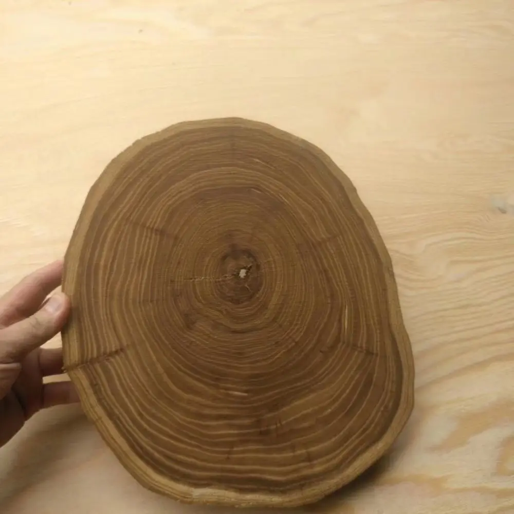 Natural Tree-ring bark wood veneer Handmade Hotel Furniture Decoration Veneers