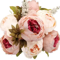 Factory wholesale High quality artificial peony flower bouquet for home wedding party decor