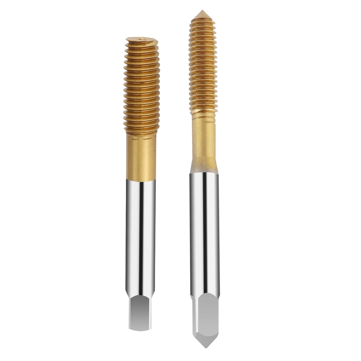 High Quality HSS  M35 Titanium Coated Steel Threading Taps Straight Flute Tap for Stainless Steel Machine screw tap