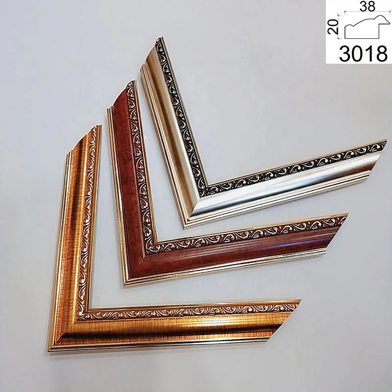 2024 new product Eco friendly PS frame moulding striated decorations PS Photo Frame moulding profile