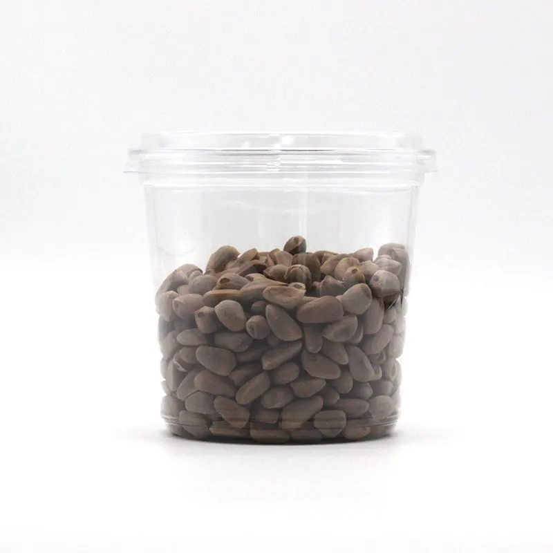 Custom 12 16 24 32 Oz Food Grade Packaging Cups Custom Logo Disposable Plastic Pet Deli Container Salad Bowl With Lid