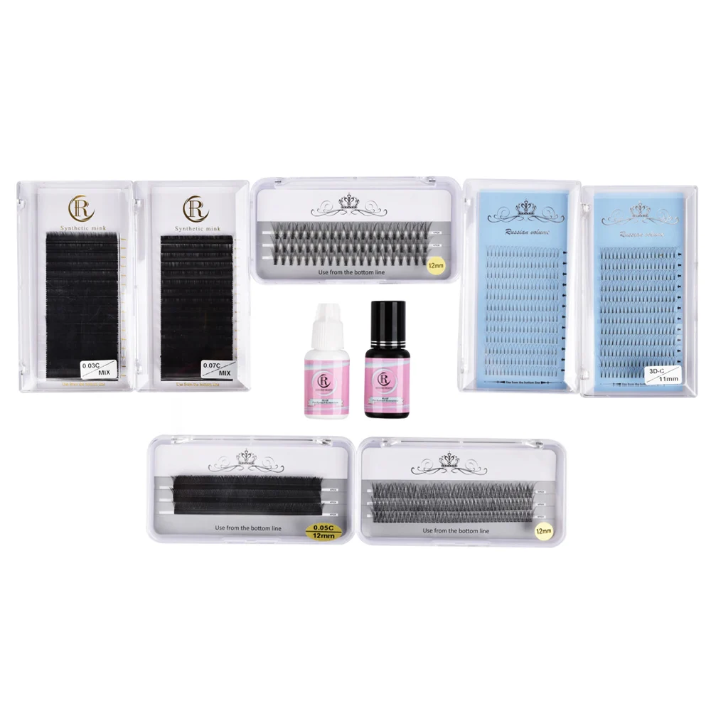 Eyelash Extension Kits Russian Volume Lashes Ib Eyelashes Korea Hair Hand Material Origin Type Synthetic Place Model