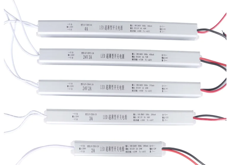 2024 new style factory wholesale AC90-260V Ultrathin Slim size LED Power Supply 4A, 12V, 48W Switching Power Supply