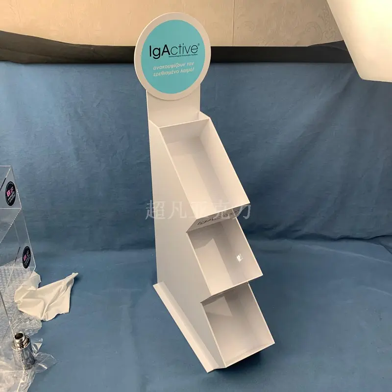 Custom Plexiglass Tablets Stand Medicine Rack Drug Holder 3 Tier Acrylic Display Stand For Pharmacy