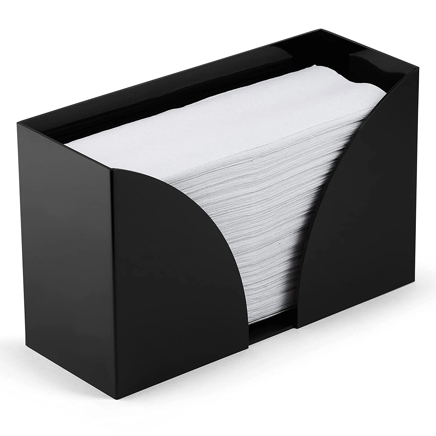 Акриловый Настольный диспенсер для бумажных полотенец складной держатель прозрачный гостевых