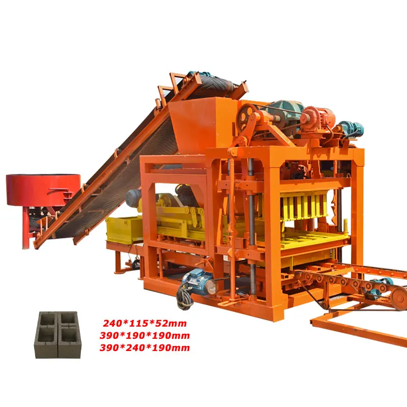 Hot sale egg laying cement concrete interlocking mud red clay brick making machine manual block machine for making bricks