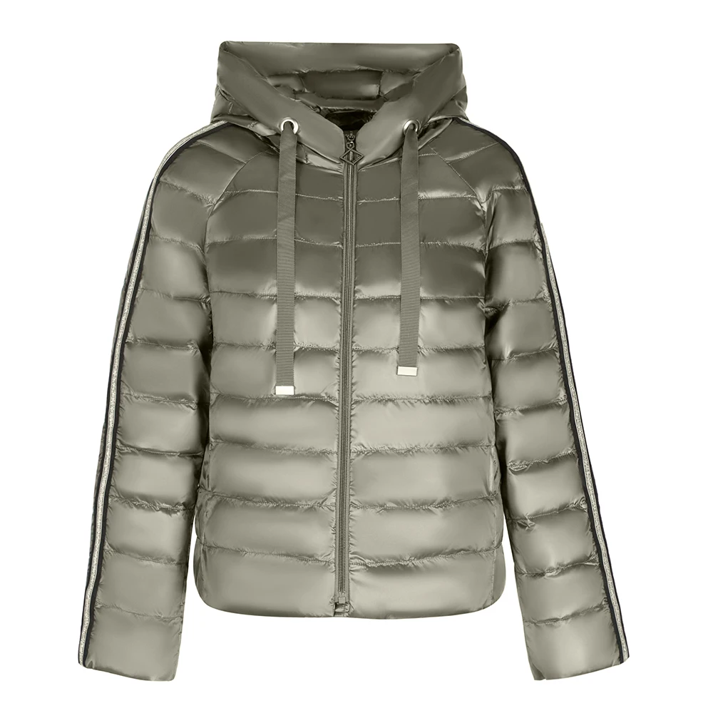 Fashion Shiny Plus Size 96% Cotton Hooded Thick Winter Coat Women Padded Jacket