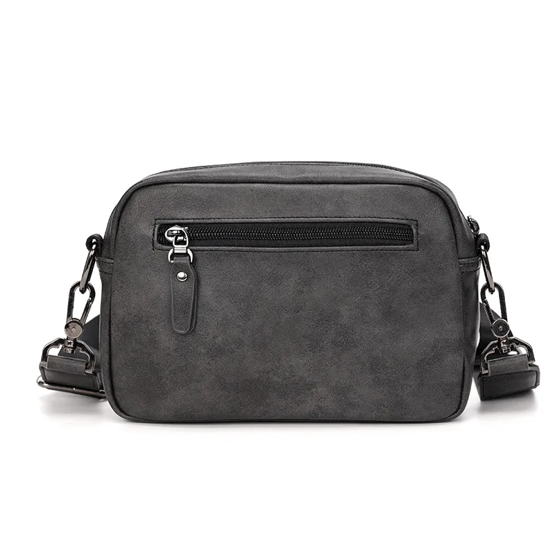 new fashion men leather shoulder bag custom design man leather bags high quality men crossbody bags for wholesale