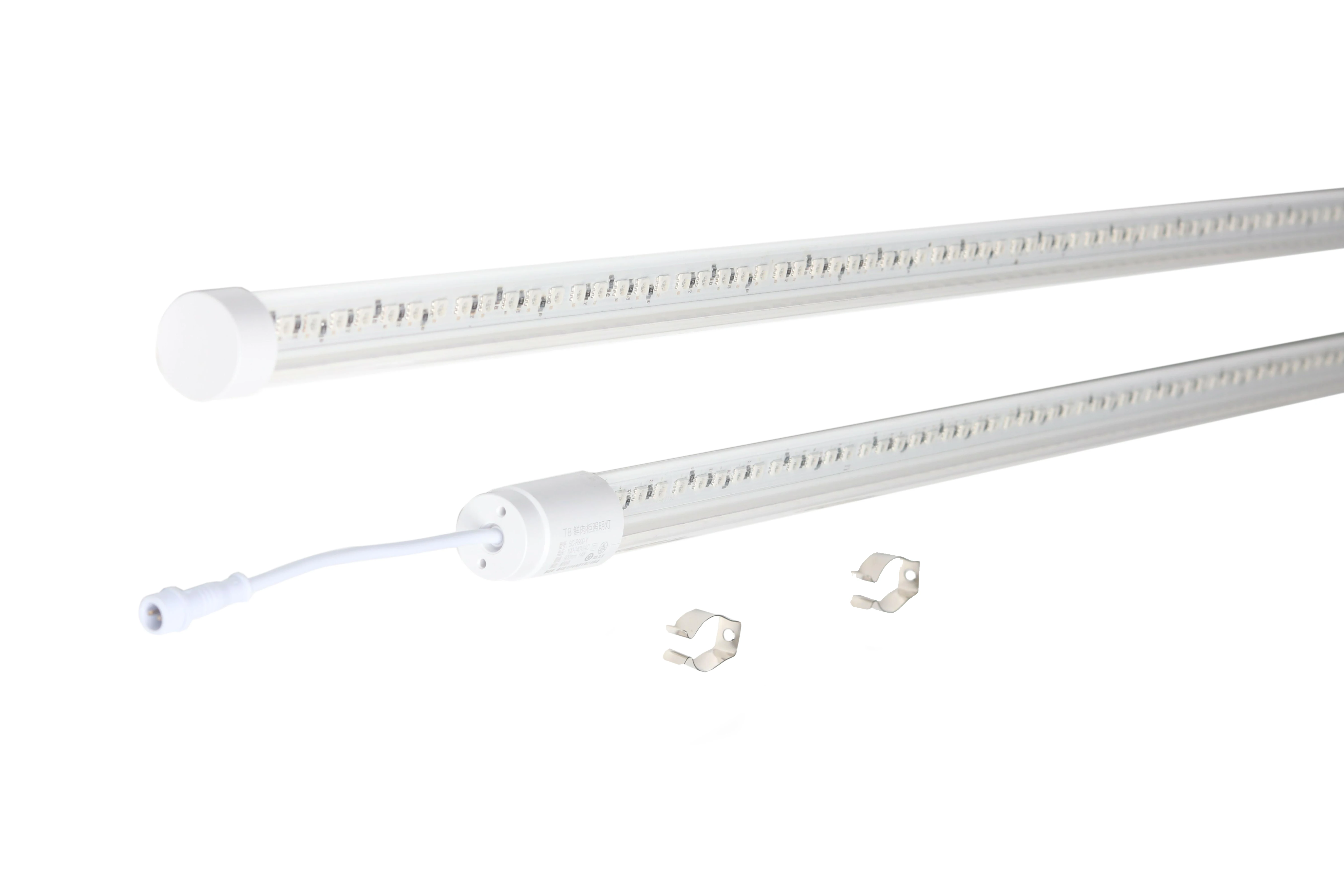 Лампа высокого напряжения для холодильника, шкафа, магазина, розовый свежий свет для мяса T8, водонепроницаемая трубчатая лампа