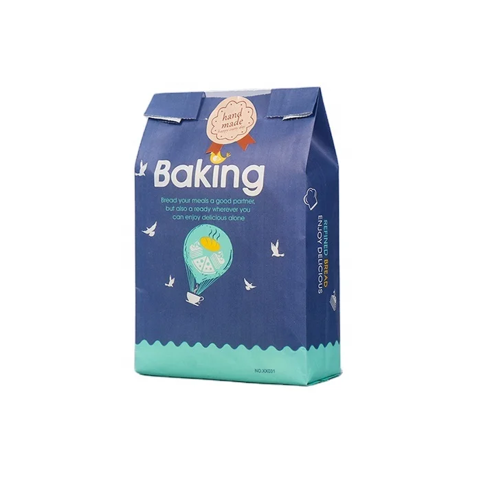 China Professional Grease Proof Paper Bag Manufacture Food Grade Kraft Bakery Greaseproof Paper Bag