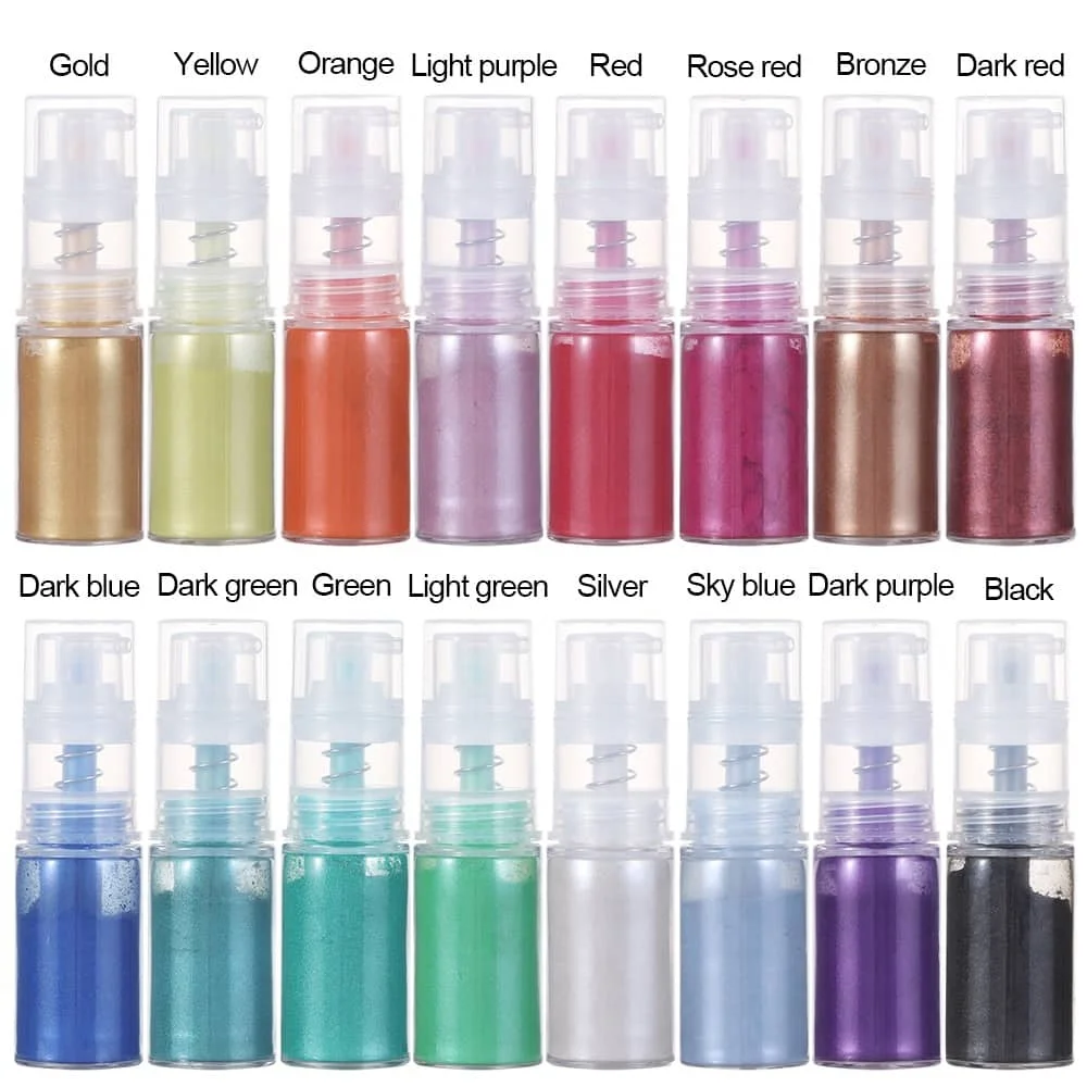 Pearlized Edible Shimmer Glitter Dust Pump Spray for Gumpaste Cookie Dessert Cupcake