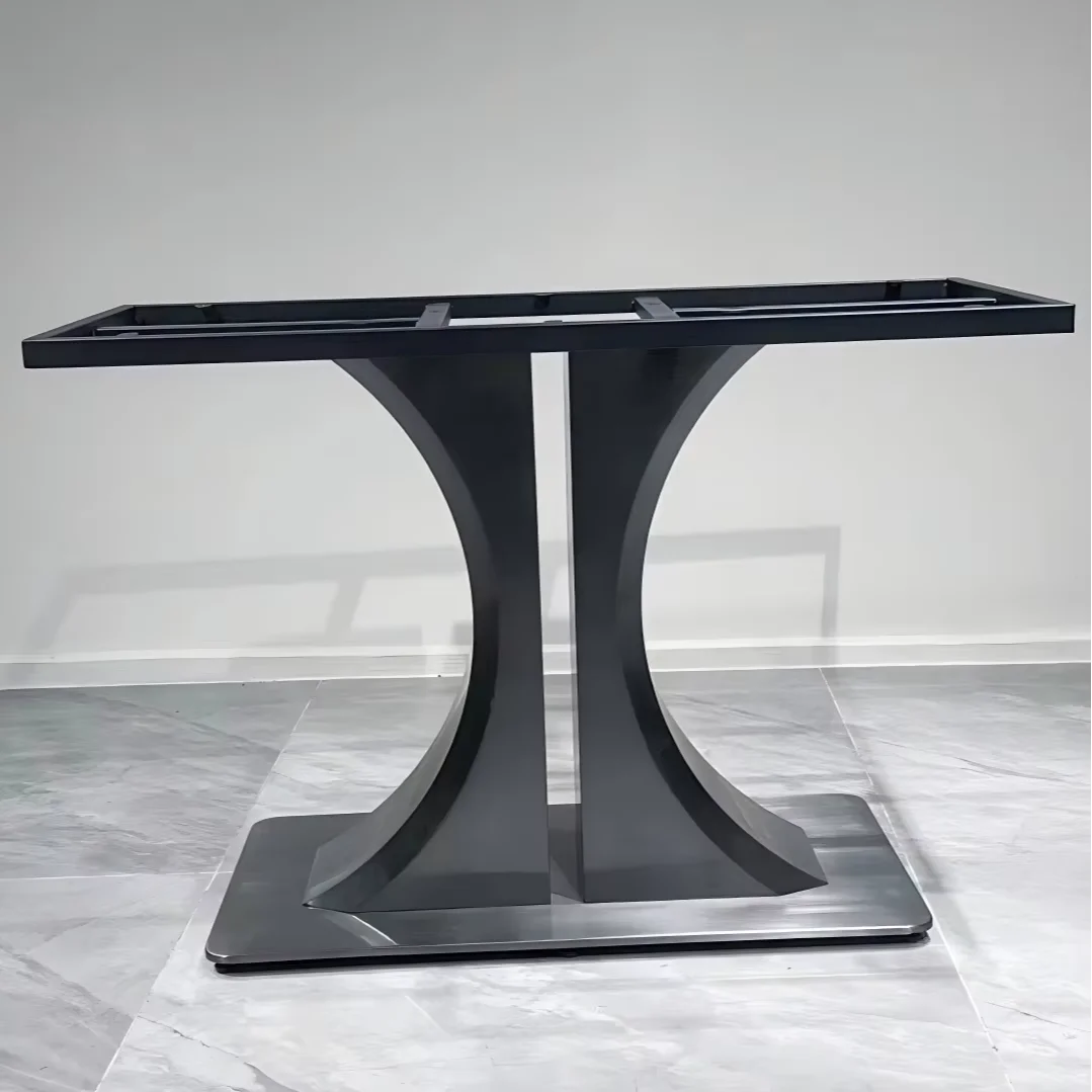 Metal Fancy Beautiful Simple Table Base Legs Furniture Desk Frames Custom Stainless Steel Base for Dining Table