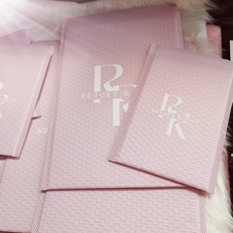 purple Custom Bubble Mailer With Logo Envelope Packaging Poly Bubble Mailer Envelope Shipping Bag