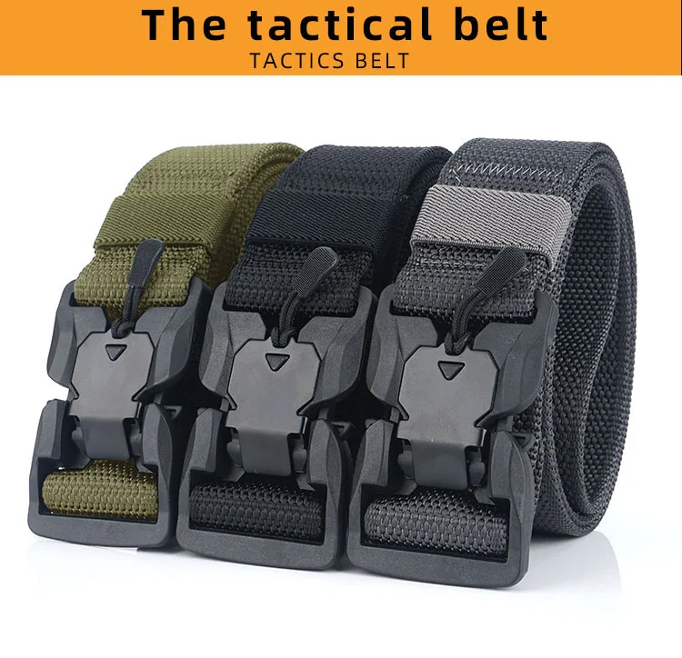 Quick Release  Adjustable Nylon Belt, Hot Wholesale High Quality Tactical Nylon Webbing Belt