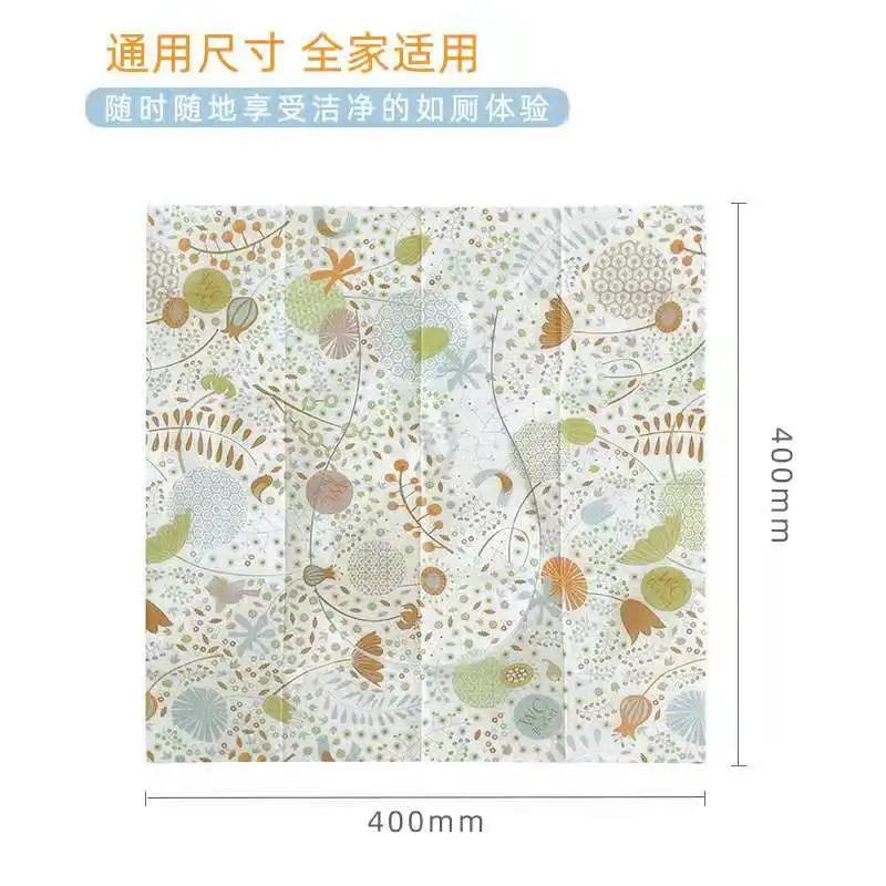 
OEM Hot sale cute printed pocket paper disposable toilet seat cover 