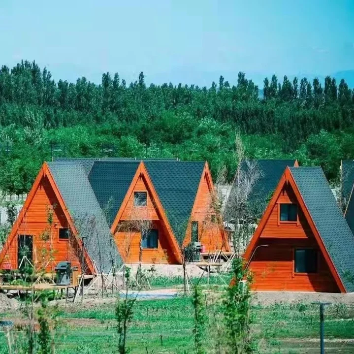 OYYF Low Cost Wooden Villa Wood Prefabricated Holiday Houses and Villas