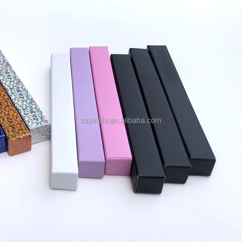 Custom lipliner pencil set paper packaging makeup box cosmetic eyeliner empty color boxes with your own logo