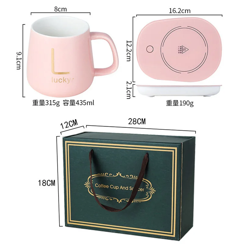 55 degree constant temperature cup ceramic coffee warm cup intelligent heating coaster insulation water cup base