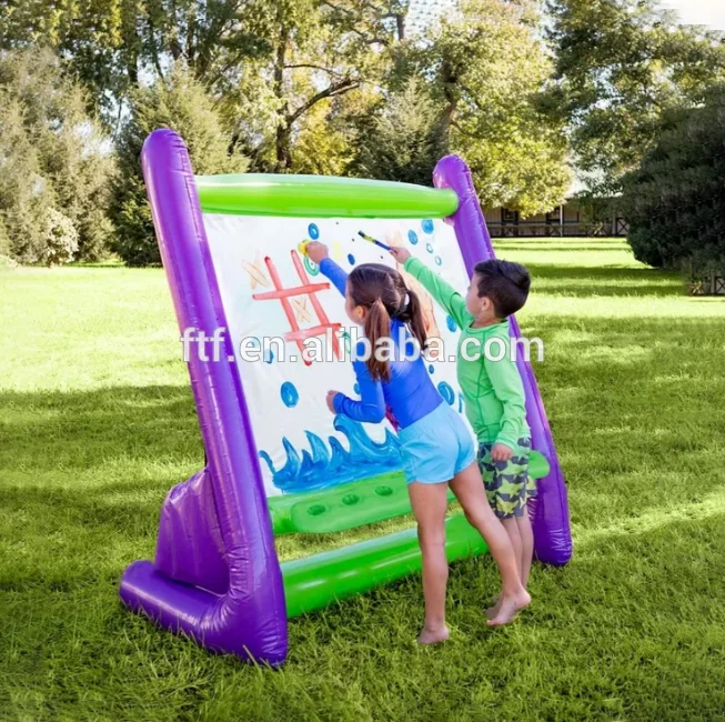 Hotsell courtyard waterhan easy clean amazing inflatable folding board easel frame for sale