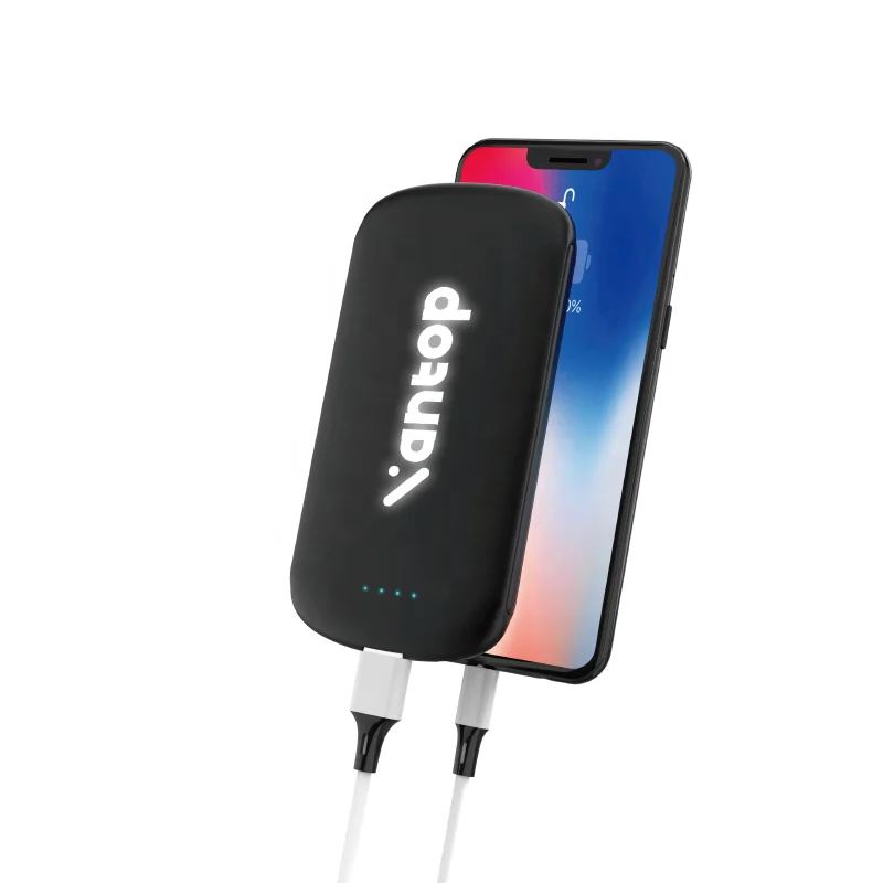 VPB-938L индивидуальное светодиодное портативное беспроводное зарядное устройство 5000mah для всех телефонов