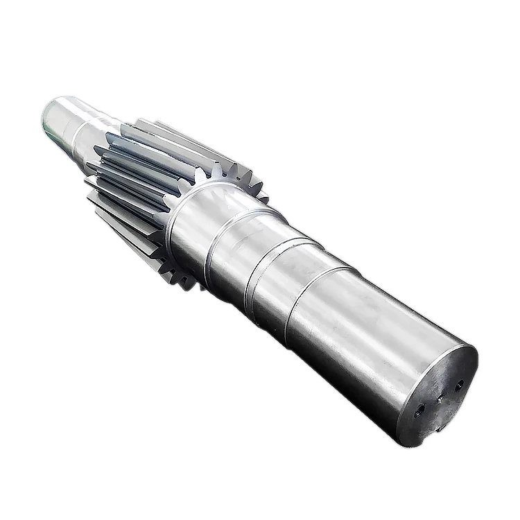 High Precision Manufacturer Steel Spur Gear Shaft 16 Teeth Cogwheel Shaft casting rolling mill Drive Shaft